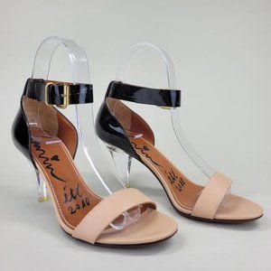 Lanvin Two Toned Lucite Heel Sandals